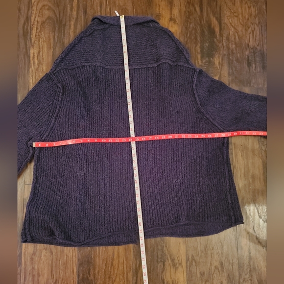 Free People Oversized Cardigan Size S Blue - Picture 4 of 7